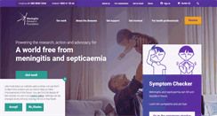 Desktop Screenshot of meningitis.org
